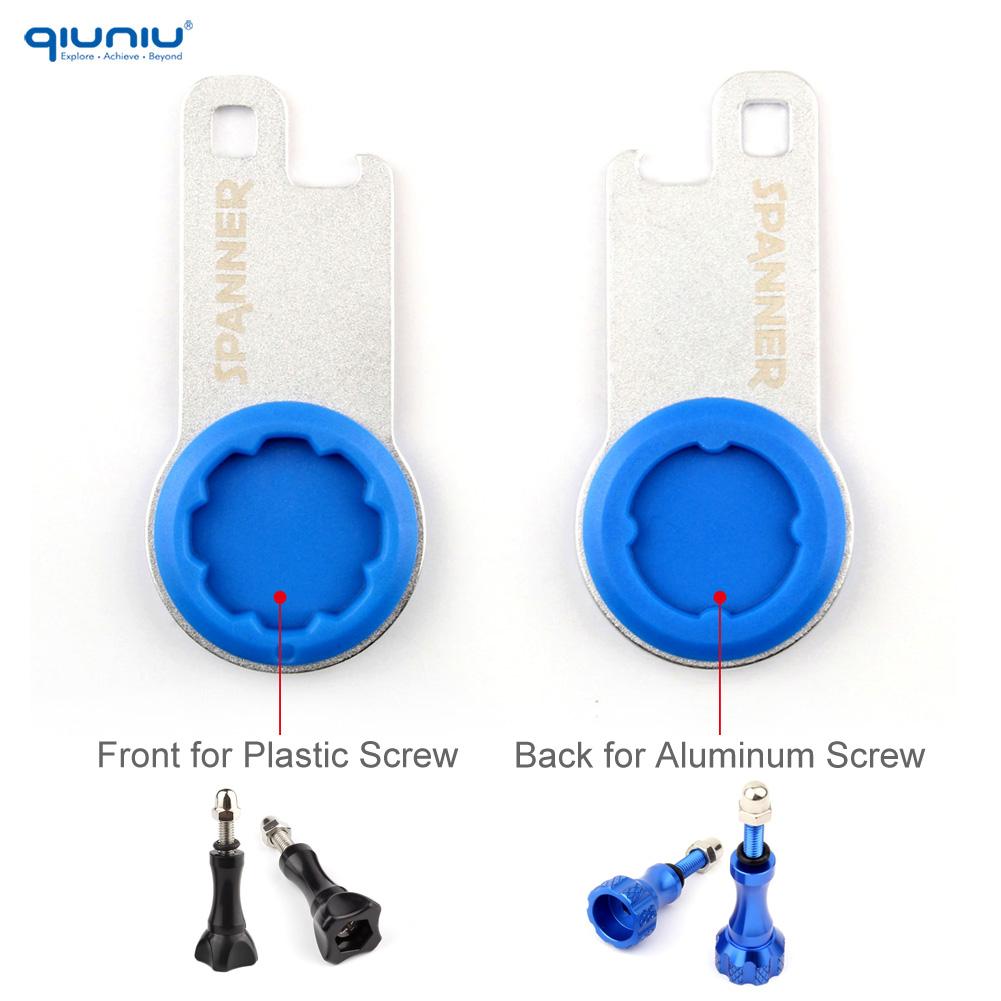 Qiuniu kim loại thắt chặt công cụ cờ lê cờ lê cho ốc vít không gỉ nhựa cho GoPro Hero4 5 6 7 8 10 11 Mount For Go Pro Phụ kiện