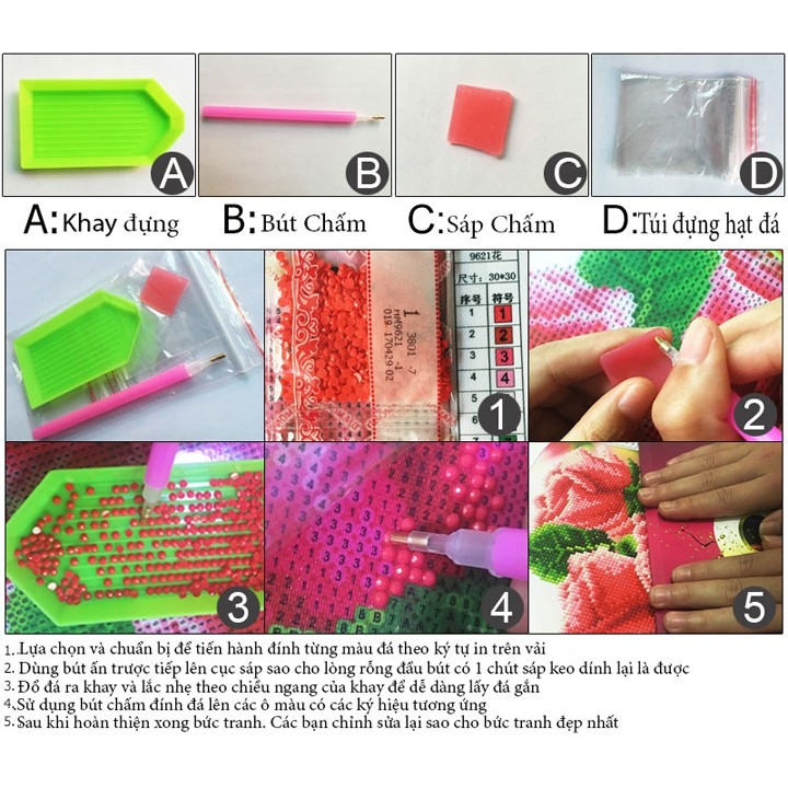 TRANH ĐÍNH ĐÁ CÁT TƯỜNG 93x55cm