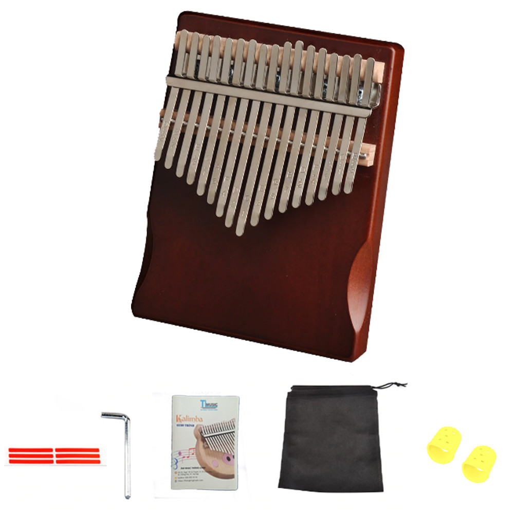 Đàn Kalimba 17 phím KA04 gỗ thông - Full phụ kiện