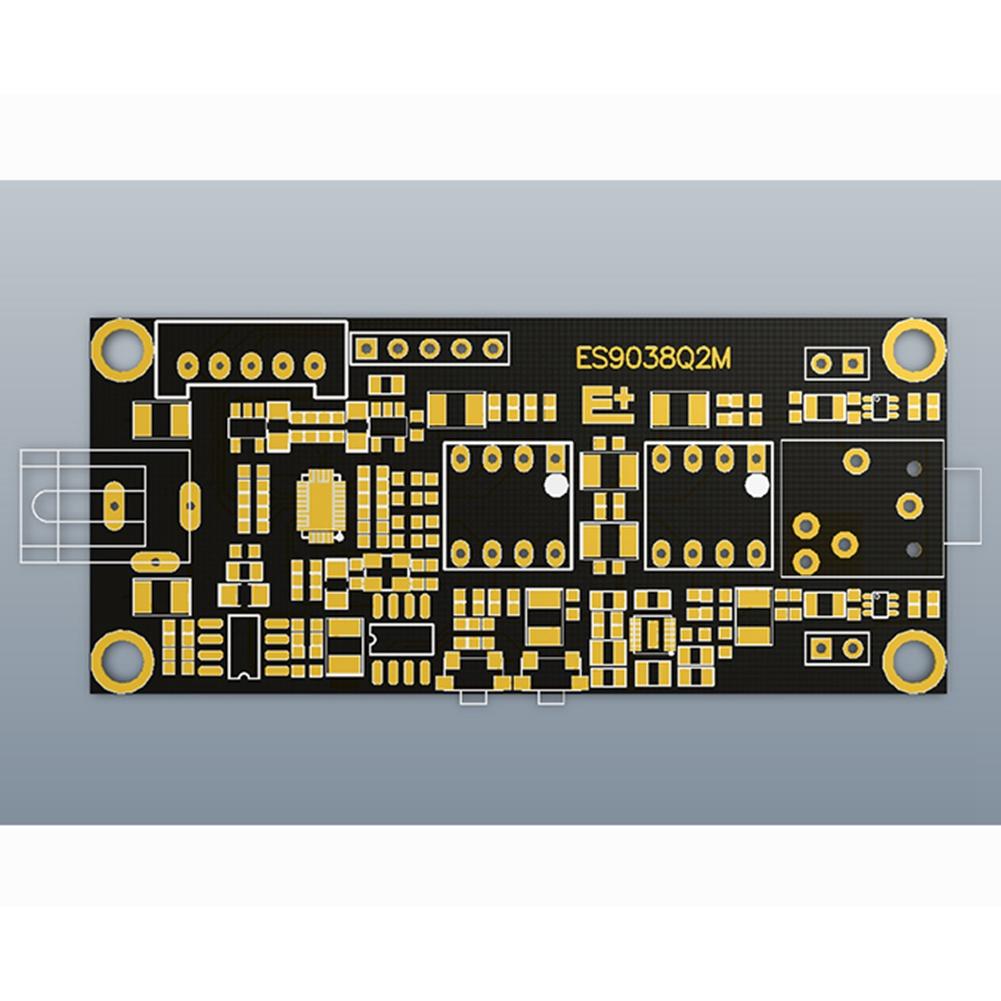 Bảng giải mã ES9038Q2M NE5532 I2S Input ES9038 Mô -đun USB không đồng bộ có thể được sử dụng với giao diện Ý
