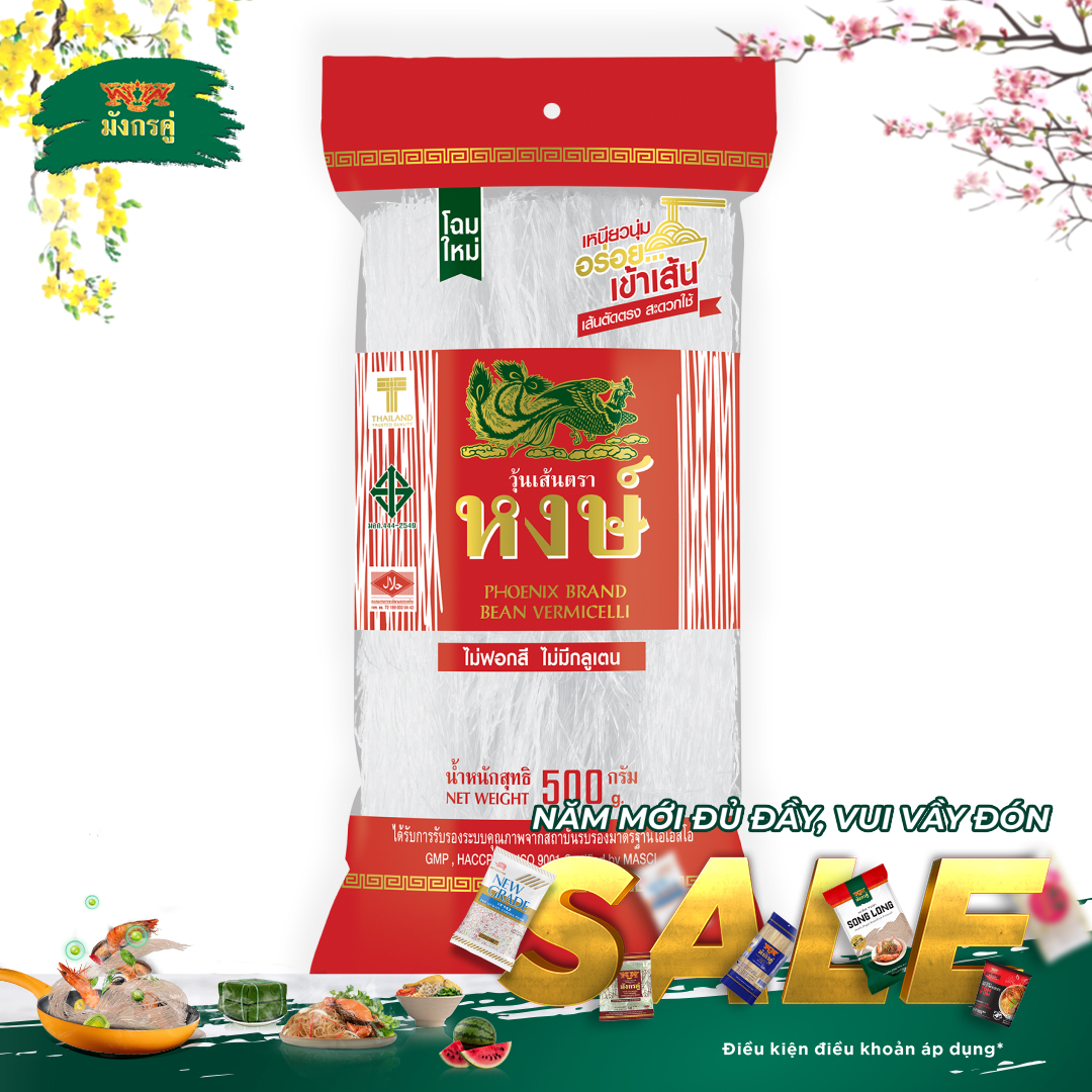 Miến Thái đậu xanh Phượng Hoàng gói 500g