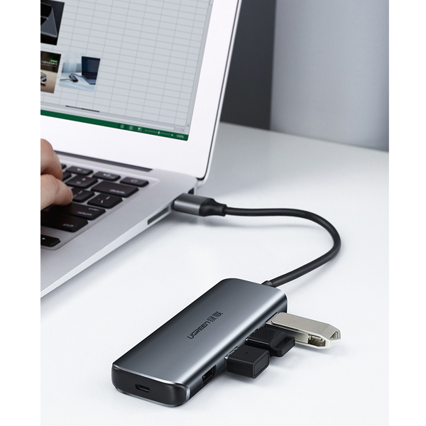 Bộ chia USB 3.0 ra 4 cổng Ugreen UG-50768 - Hàng Chính Hãng