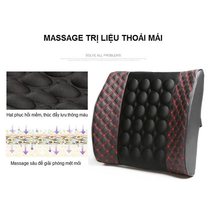 Đệm tựa lưng Massage trên Xe Hơi, Ô tô cắm tẩu 12v