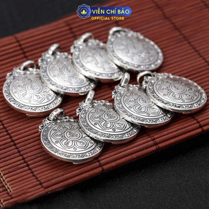 Mặt dây chuyền phật bản mệnh 12 con giáp nam nữ Hỏa Quang Tam Muội chất liệu bạc Thái 925 Viễn Chí Bảo M100517