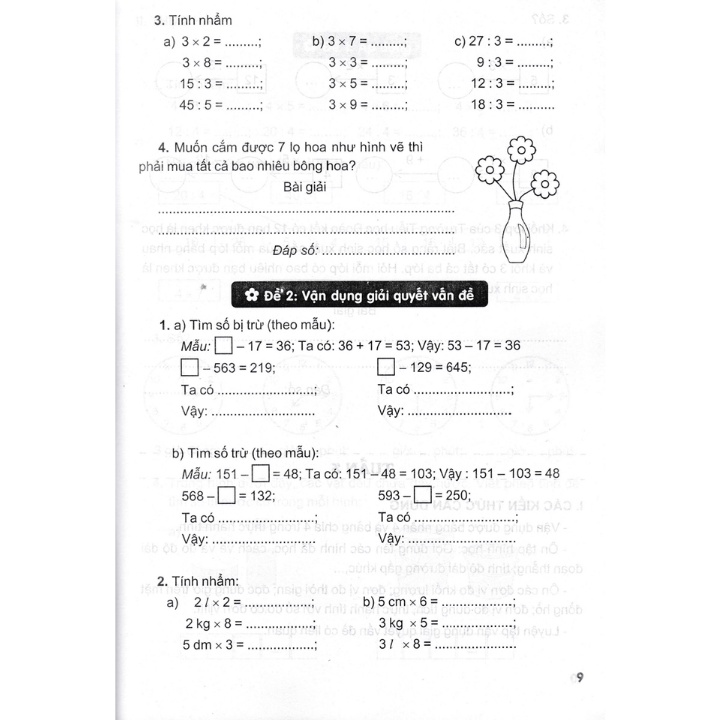 Sách - Giúp Em Giỏi Toán Lớp 3 - Vở Ôn Tập Cuối Tuần