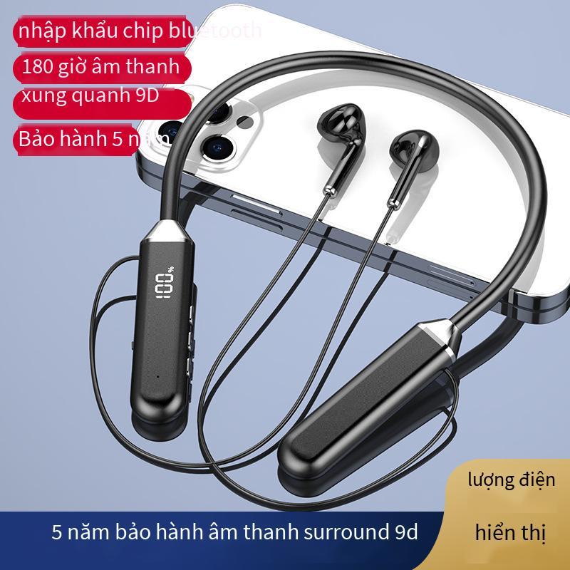 Màn hình kỹ thuật số quảng cáo tai nghe treo cổ âm thanh nổi với chức năng hiển thị kỹ thuật số tai nghe treo cổ thể thao bán trong tai công suất lớn