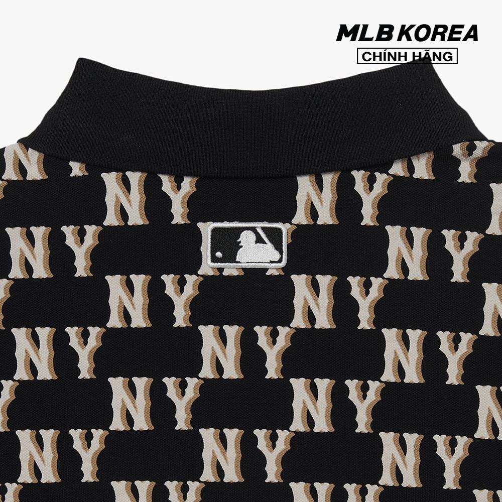 MLB - Áo polo nữ tay ngắn Classic Monogram Full Board 3FPQM0233-50BKS