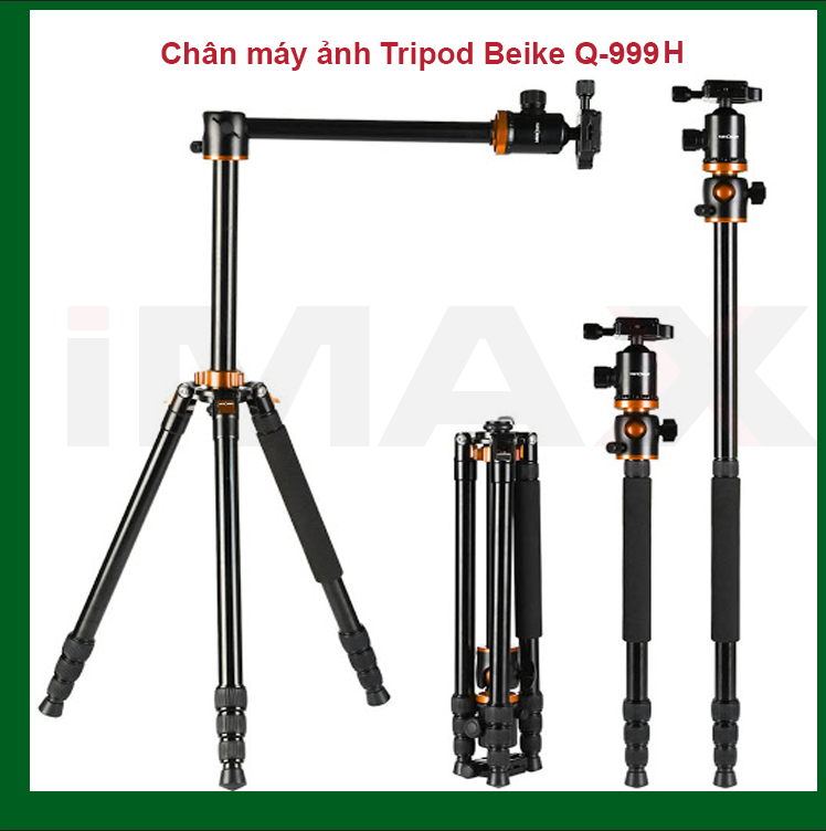 CHÂN MÁY ẢNH BEIKE SYSTEM GO Q-999H - HÀNG NHẬP KHẨU