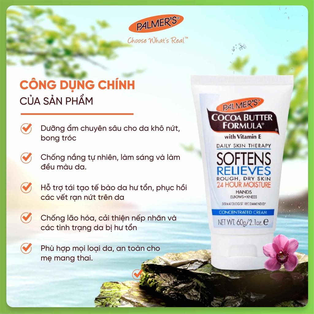 Kem Dưỡng Da Tay Palmer's Softens Relieves Rough Dry Skin Bơ Ca Cao Đậm Đặc Dành Cho Da Khô Sần 60g