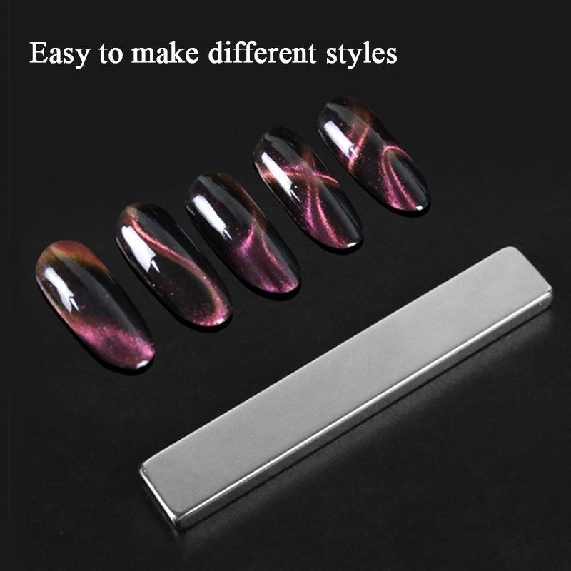 Combo Sơn Gel Mắt Mèo Ánh Trăng Kim Cương Milan Tặng Kèm Nam Châm Vuông To Siêu Từ Tính Đẩy Mắt Mèo nails Siêu Sáng