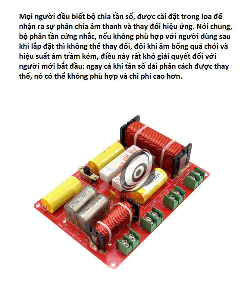 MẠCH CHIA TẦN SỐ 3 LOA WEAH3502 - GIÁ 1 MẠCH - MẠCH PHÂN TẦN LOA 3 ĐƯỜNG TIẾNG - PHÂN TẦN 3 LOA