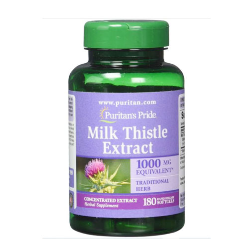 Bổ gan Puritan's Pride Milk Thistle 4:1 Extract 1000mg của Mỹ hỗ trợ giúp gan khỏe hơn, có sức đề kháng tốt hơn, bồi bổ gan, hỗ trợ giải độc gan, giảm mụn - Massel Official