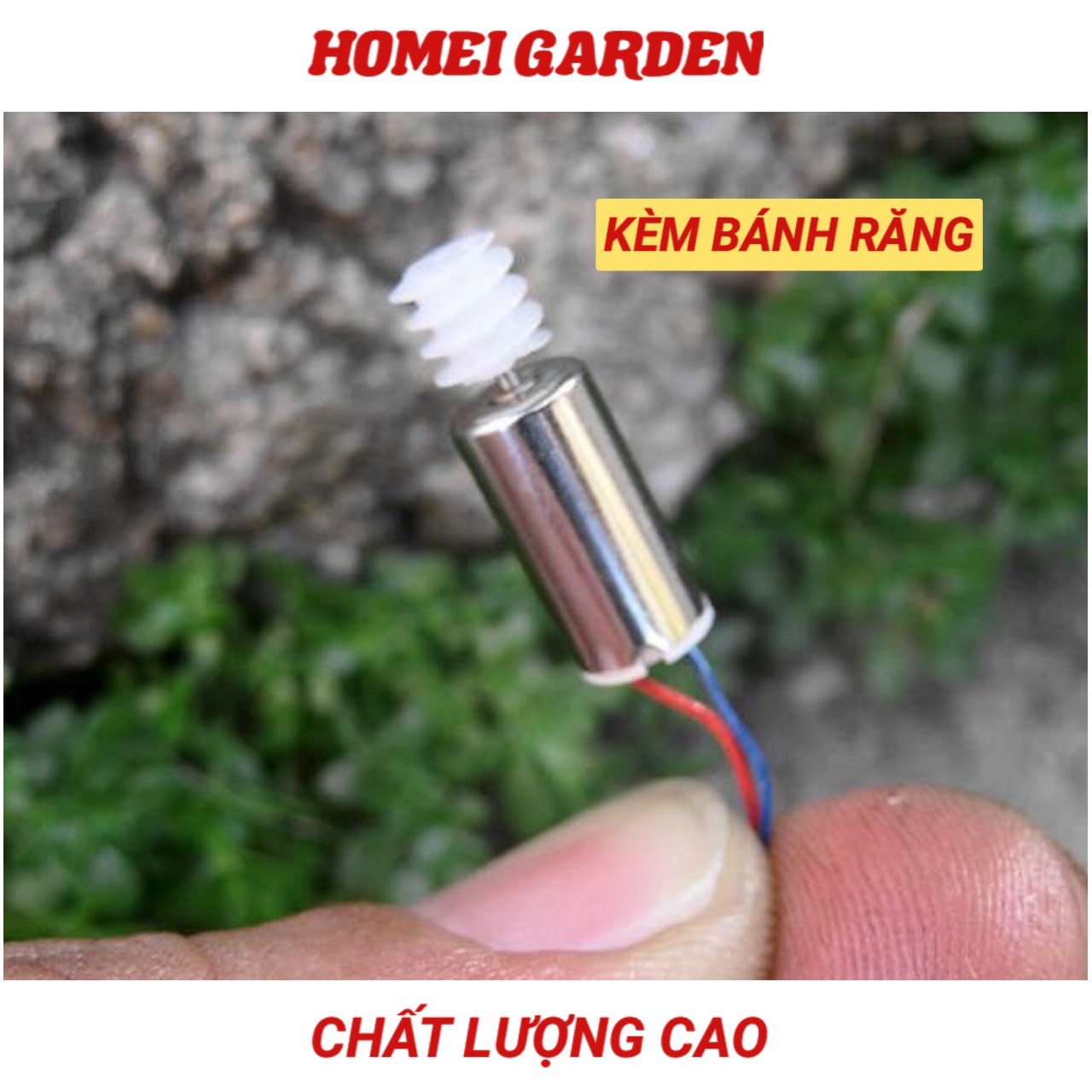 Motor máy bay mini 612 tốc độ cao từ tính mạnh kèm bánh răng - HM0034