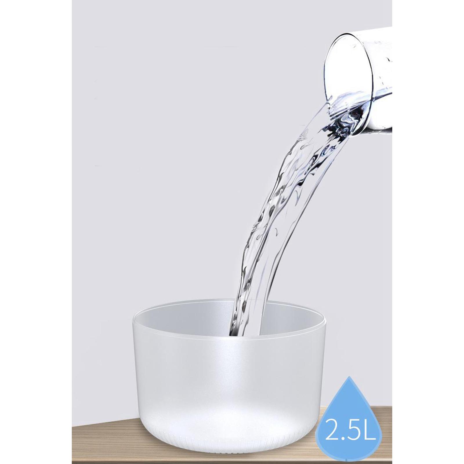 Ultrasonic Air Humidifier USB Aroma Difuser 2.4L Air Purifier with Colorful LED Light,Auto Shut Off