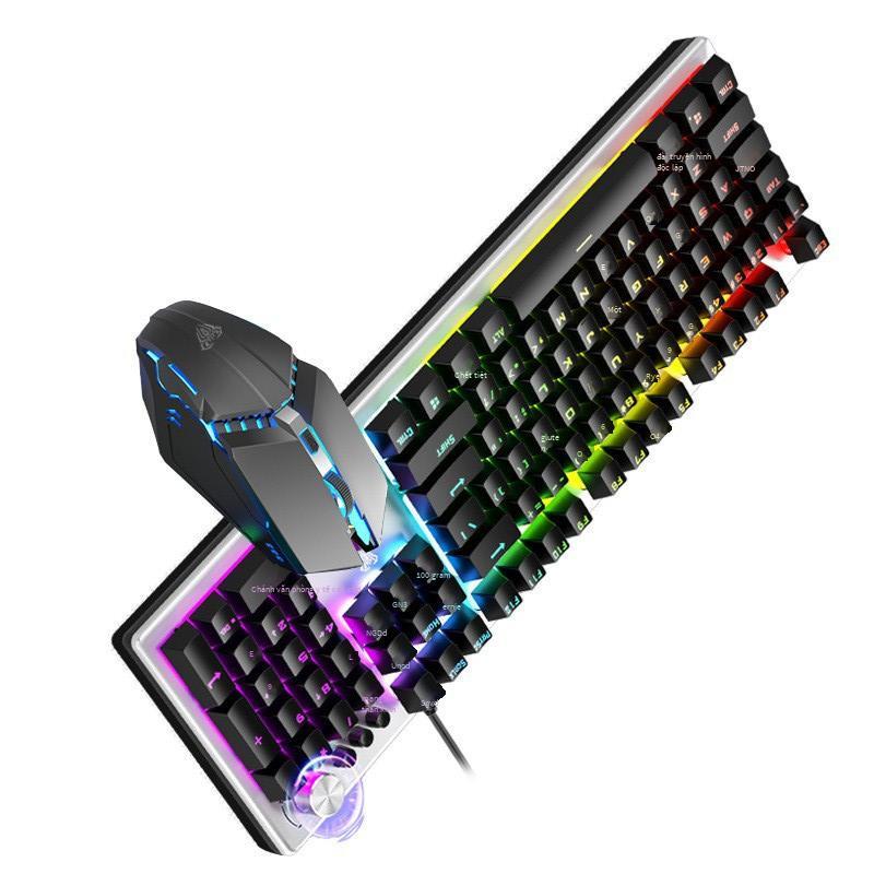 Bàn phím chuột trò chơi có dây Tarantula T200 thuận lợi nhất, bộ điều khiển kim loại cảm thấy phát quang cạnh tranh điện đa phương tiện, bộ chuột phím