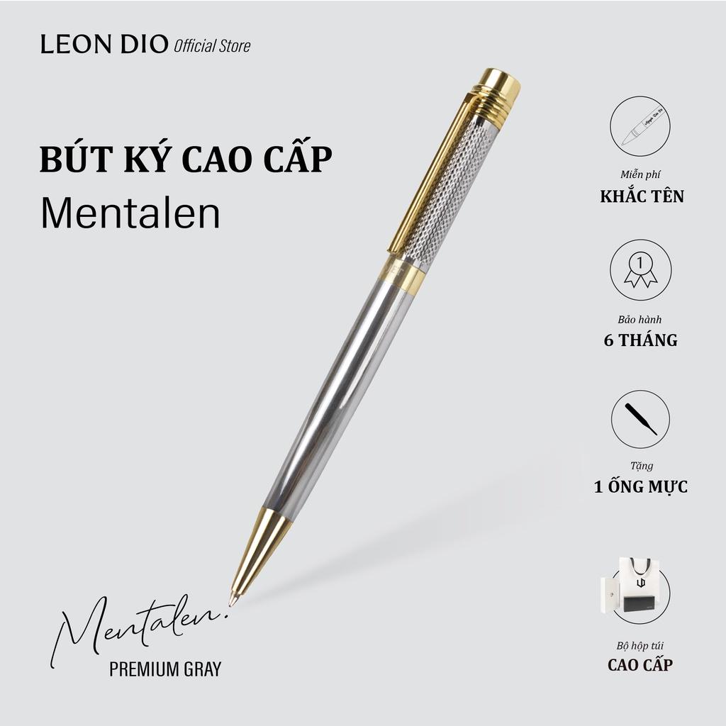 Bút Ký Tên, Viết Kí Bi Xoay Khắc Chữ Theo Yêu Cầu Primal Mentalen LD004 - Ngòi 1.0mm, Quà Tặng Cao Cấp - Đen