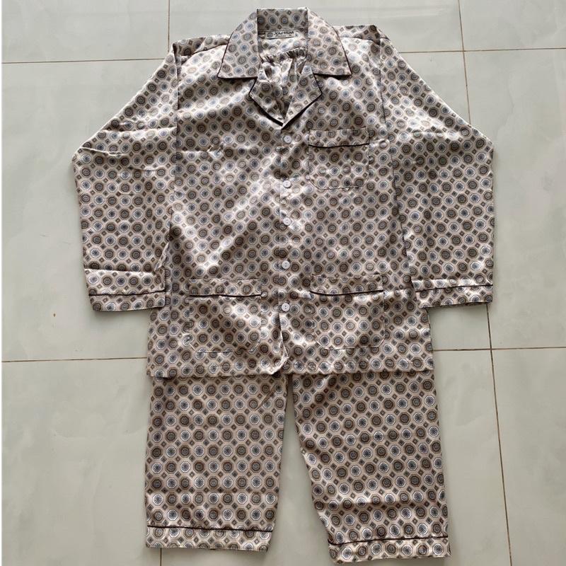 Đồ Bộ Pijama Nam Pilama Phi Bóng Trung Niên Sang Trọng Bigsize