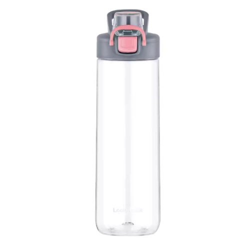 Bình nước nhựa LocknLock One Touch Spout Bottle 750ml màu hồng ABF786PIK, Hàng chính hãng, mở nắp 1 chạm - JoyMall