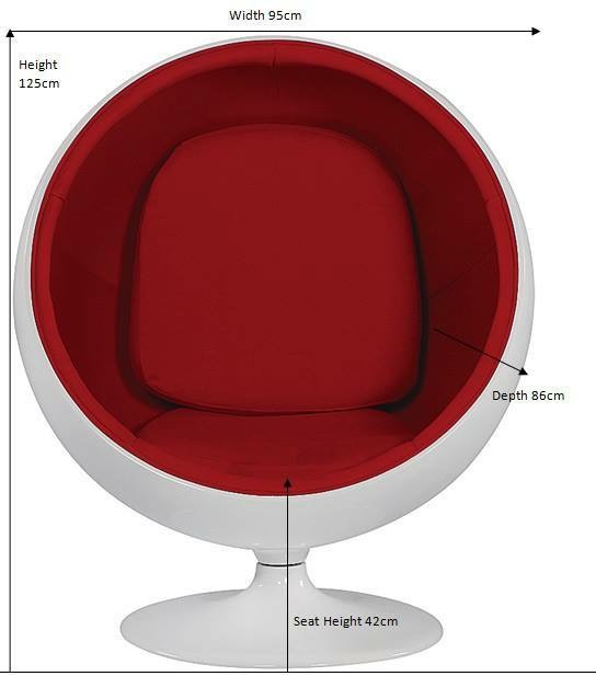 Ghế thư giản Ball Chair Tundo Ngang 105 x120 x 96 cm