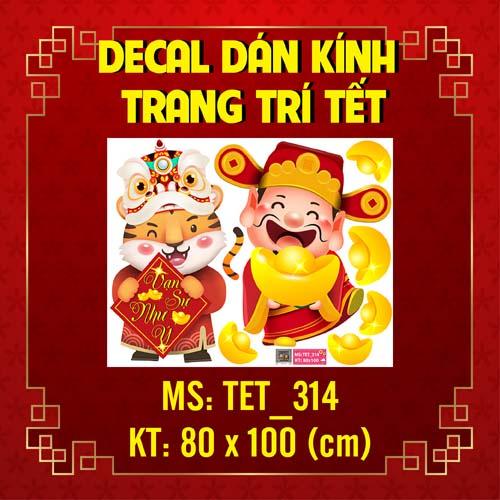 DECAL TRANG TRÍ TẾT NGUYÊN ĐÁN 2022 COMBO SỐ 22