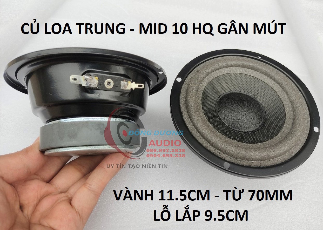 ĐÔI CỦ LOA TRUNG LOA MID 10 GÂN MÚT KÍN HẬU LẮP TĂNG LỜI TRỢ LỜI KARAOKE