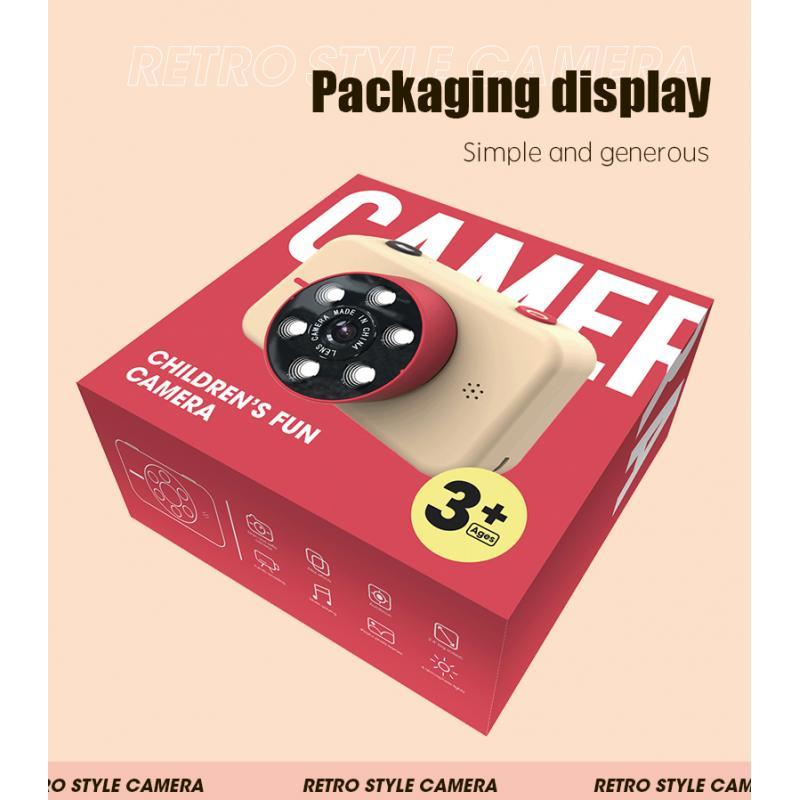 Mini Digital Children's Camera 4K HD Front Rear Dual Camera 50.0MP Kids Funny Selfie Camera Boys Girls Christmas Birthday Gifts