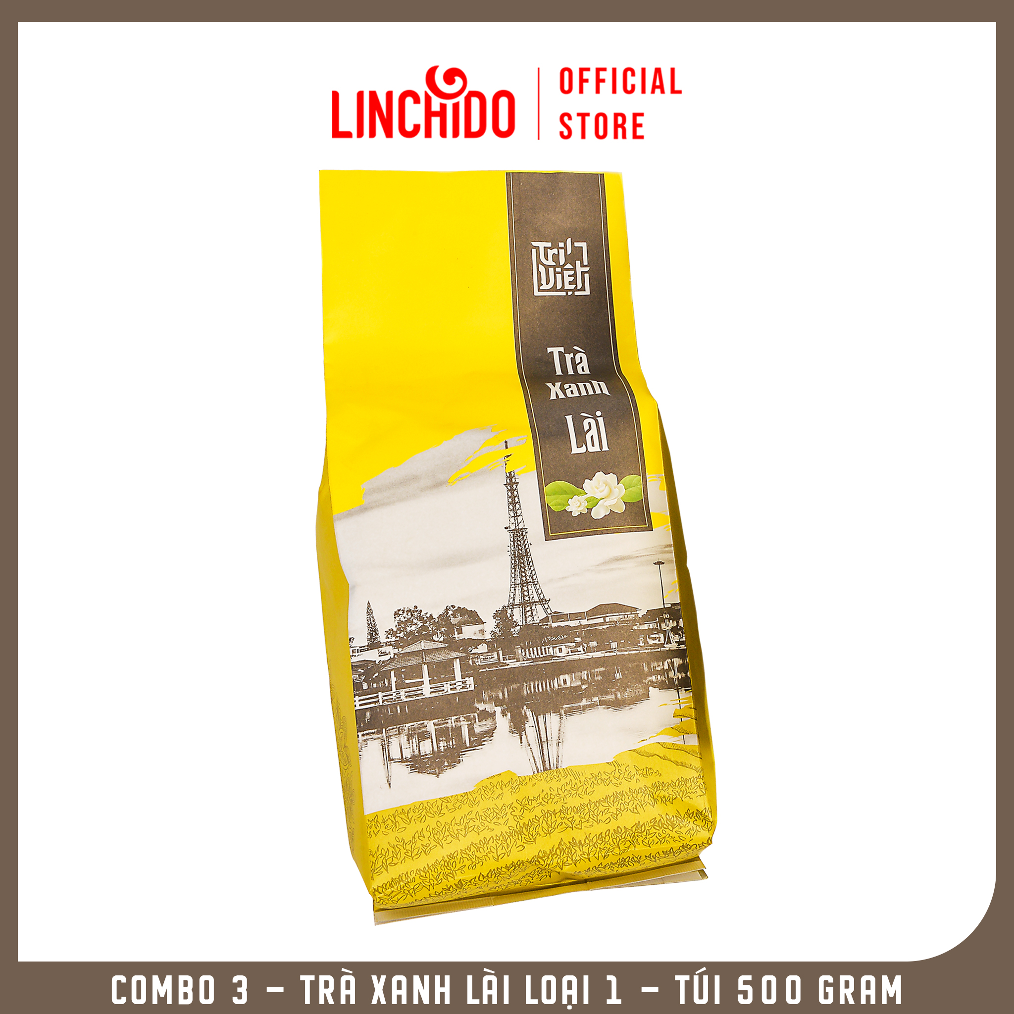 COMBO 3 - TRÀ XANH LÀI LOẠI 1 - TÚI 500 GRAM