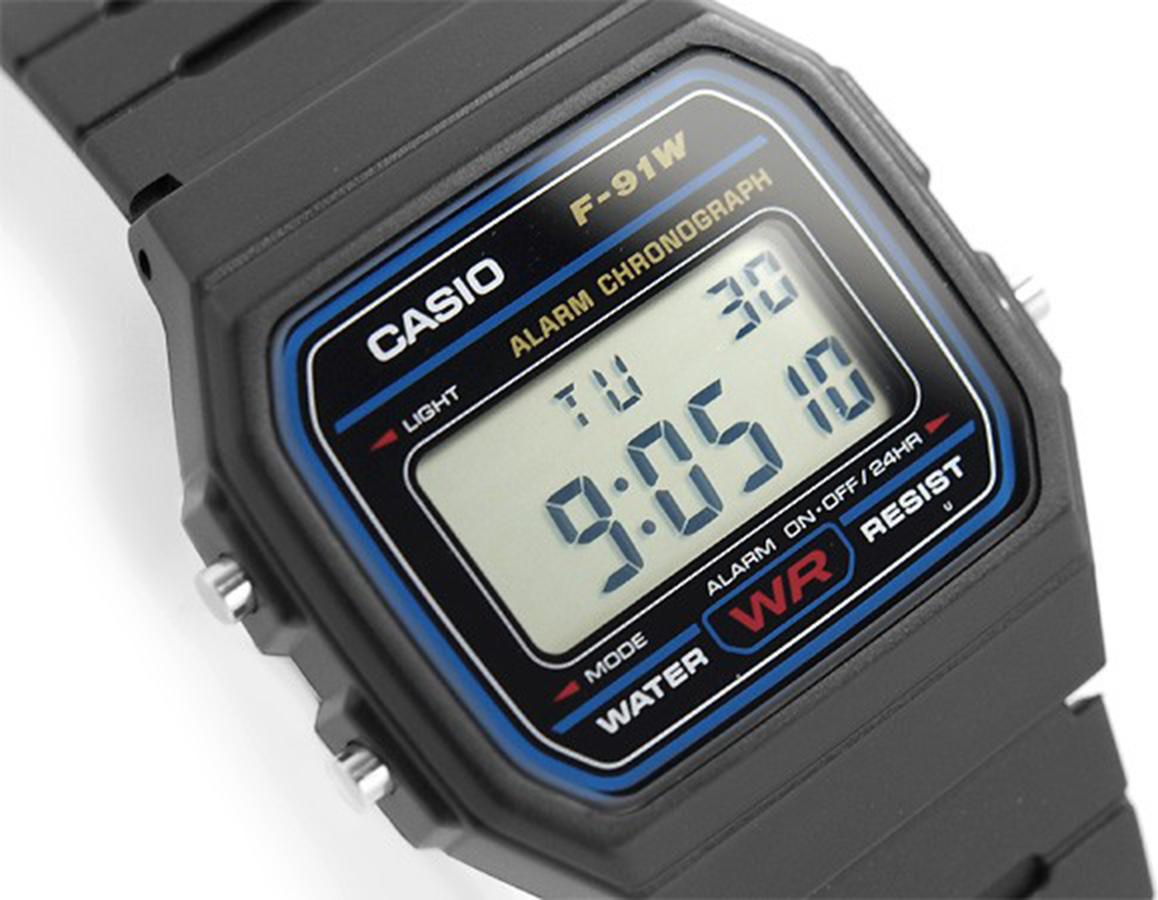 Đồng Hồ Unisex Chính Hãng Casio F-91W-1DG Dây Nhựa