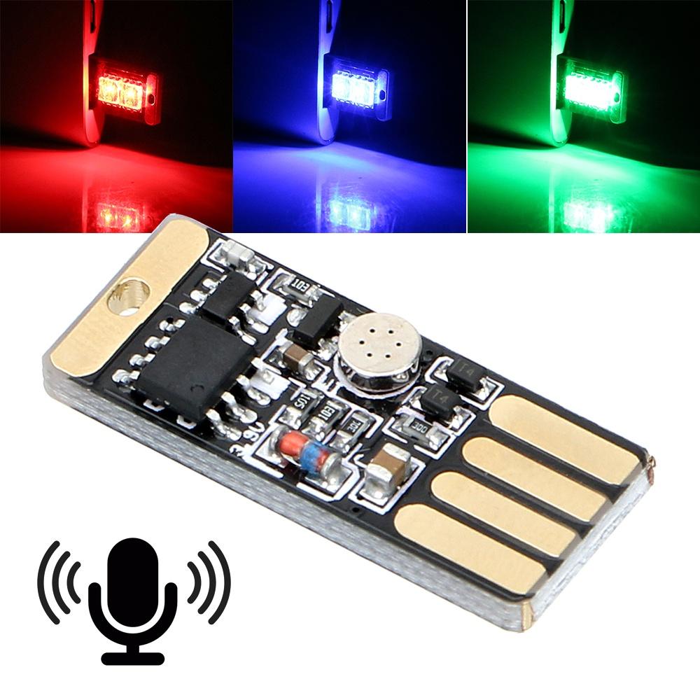 Đèn LED RGB cảm ứng điều khiển bằng âm thanh tự động cho xe hơi