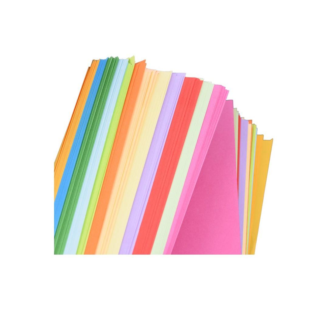 Giấy Vuông Gấp Origami 20 màu 200 tờ Kích Thước,15x15cm,20x20cm