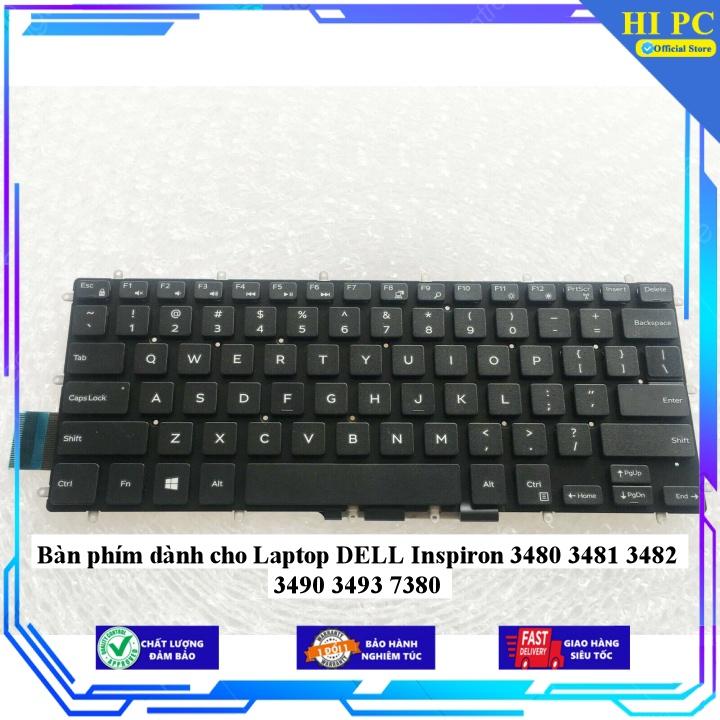 Bàn phím dành cho Laptop DELL Inspiron 3480 3481 3482 3490 3493 7380 - Hàng Nhập Khẩu