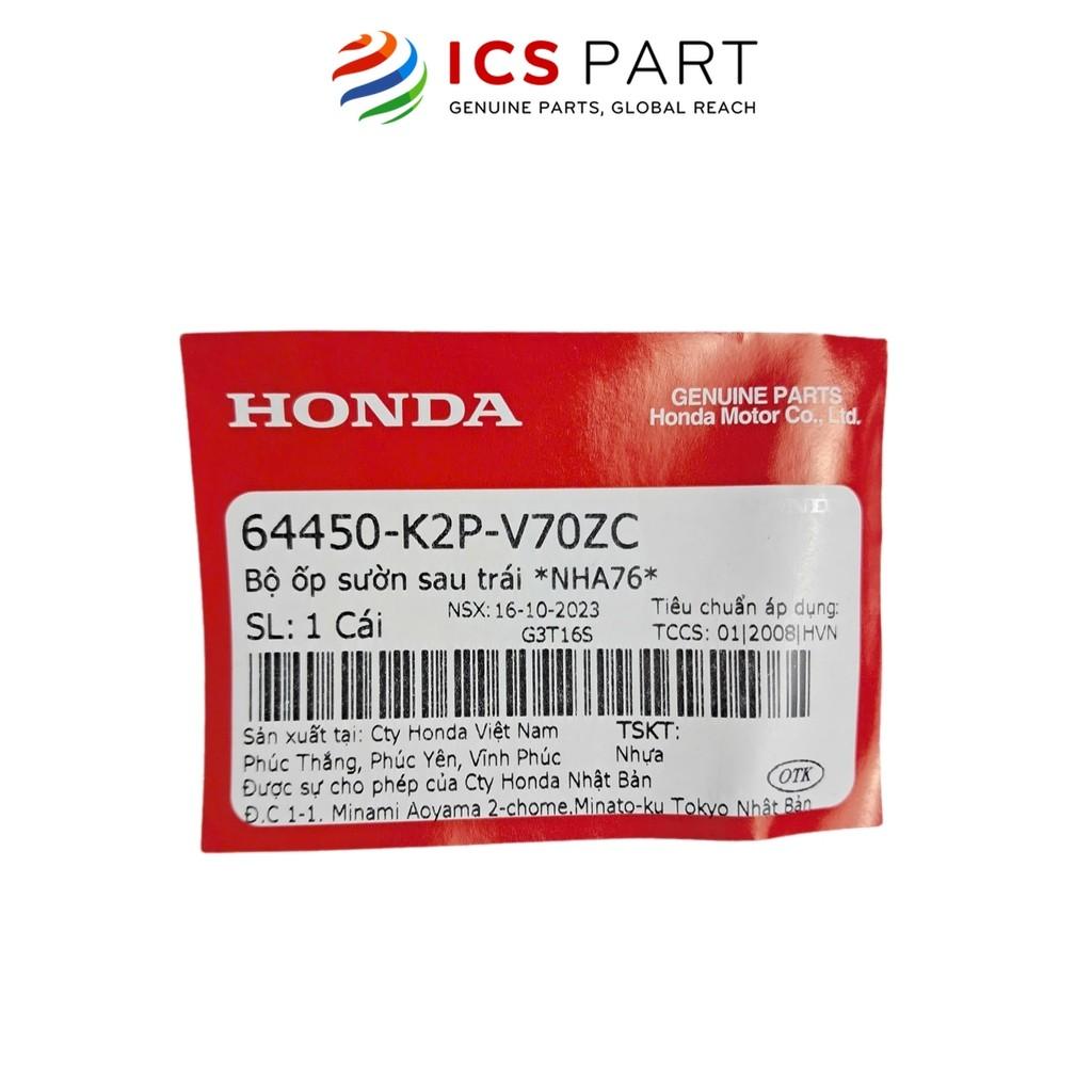 Bộ Ốp Sườn Sau Trái Nha76 HONDA Winner X V3 2022+ Màu Đen mờ (64450K2PV70ZC)