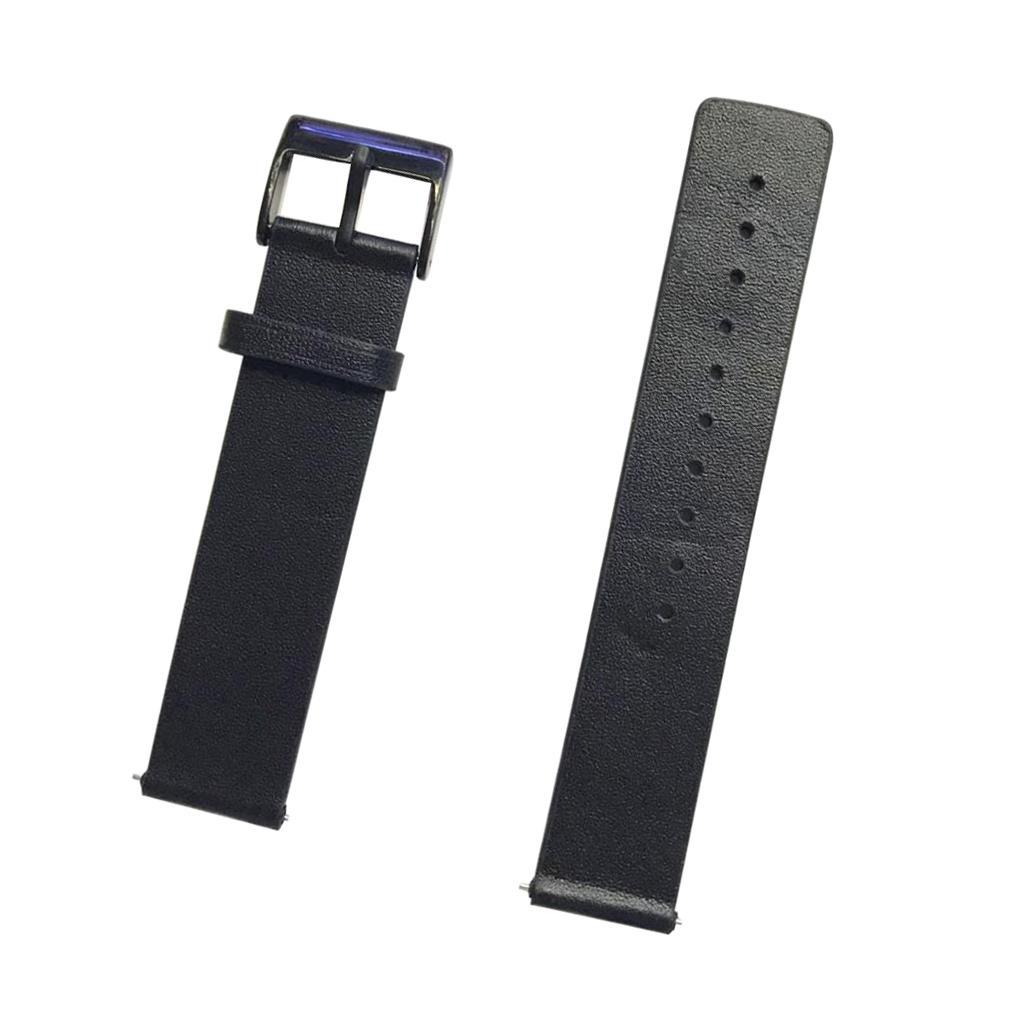 20mm Replacement Watchband Leather Smart Watch Strap for Samsung Gear S2 and Other 20mm Smartwatchs
