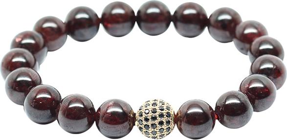 Vòng Garnet 10mm Mix Charm Ngọc Quý Gemstones VT70