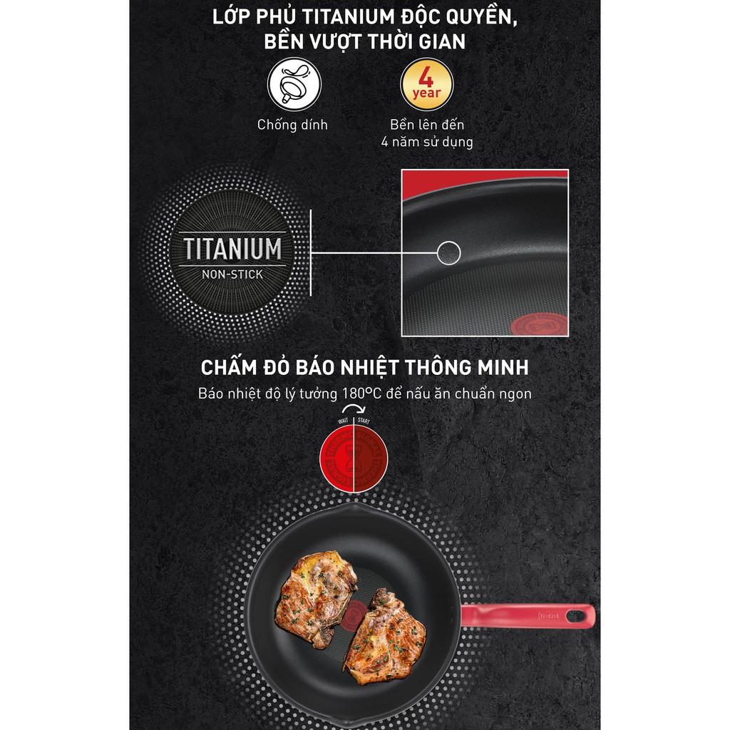 Chảo chiên lòng sâu Tefal So Chef 24cm, 28cm - Hàng Chính Hãng