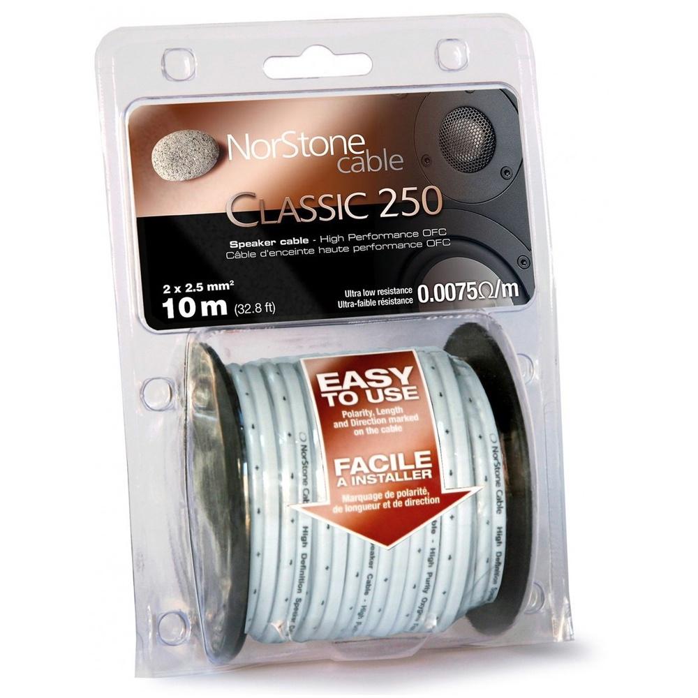 Dây loa NORSTONE WHITE 250 SPEAKER CABLE/10M - Hàng Chính Hãng