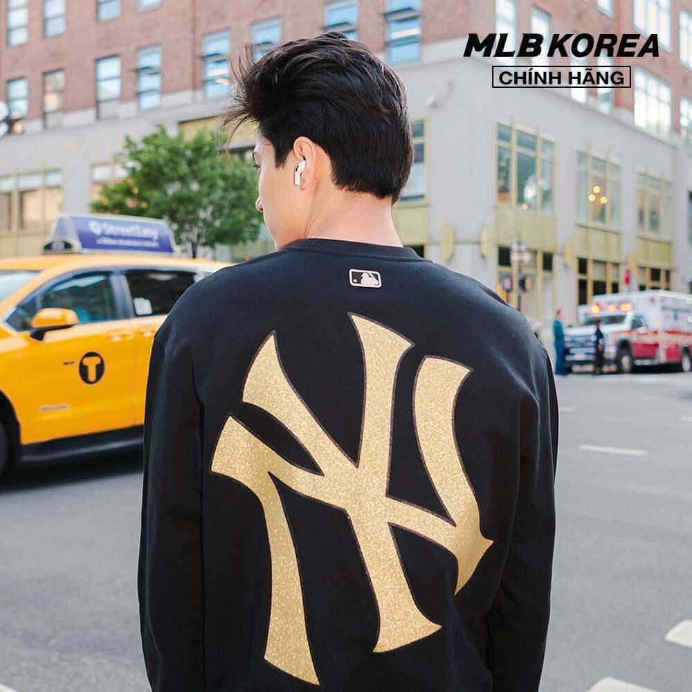 MLB - Áo sweatshirt unisex cổ tròn tay dài Basic Bling Mega Logo 3AMTB1034