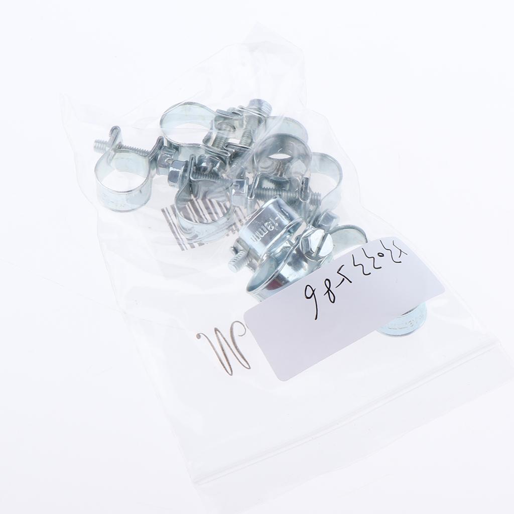 20x Spring Hose Pipe Clips Clamps Fuel Water Line Worm Clip Ø 11 - 13mm