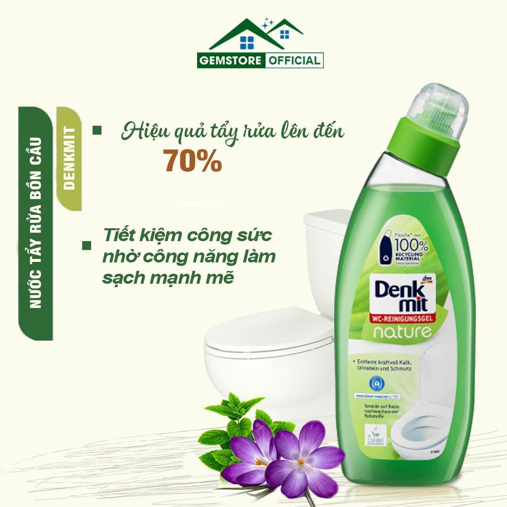 Dung Dịch Tẩy Rửa Bồn Cầu, Nhà Vệ Sinh Denkmit, Dung Tích 750ml, Hương Hoa Tự Nhiên, Nhập Đức