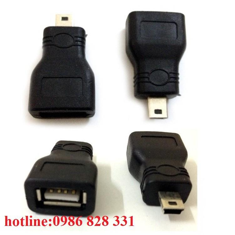 Đầu OTG chuyển đổi Mini USB to USB