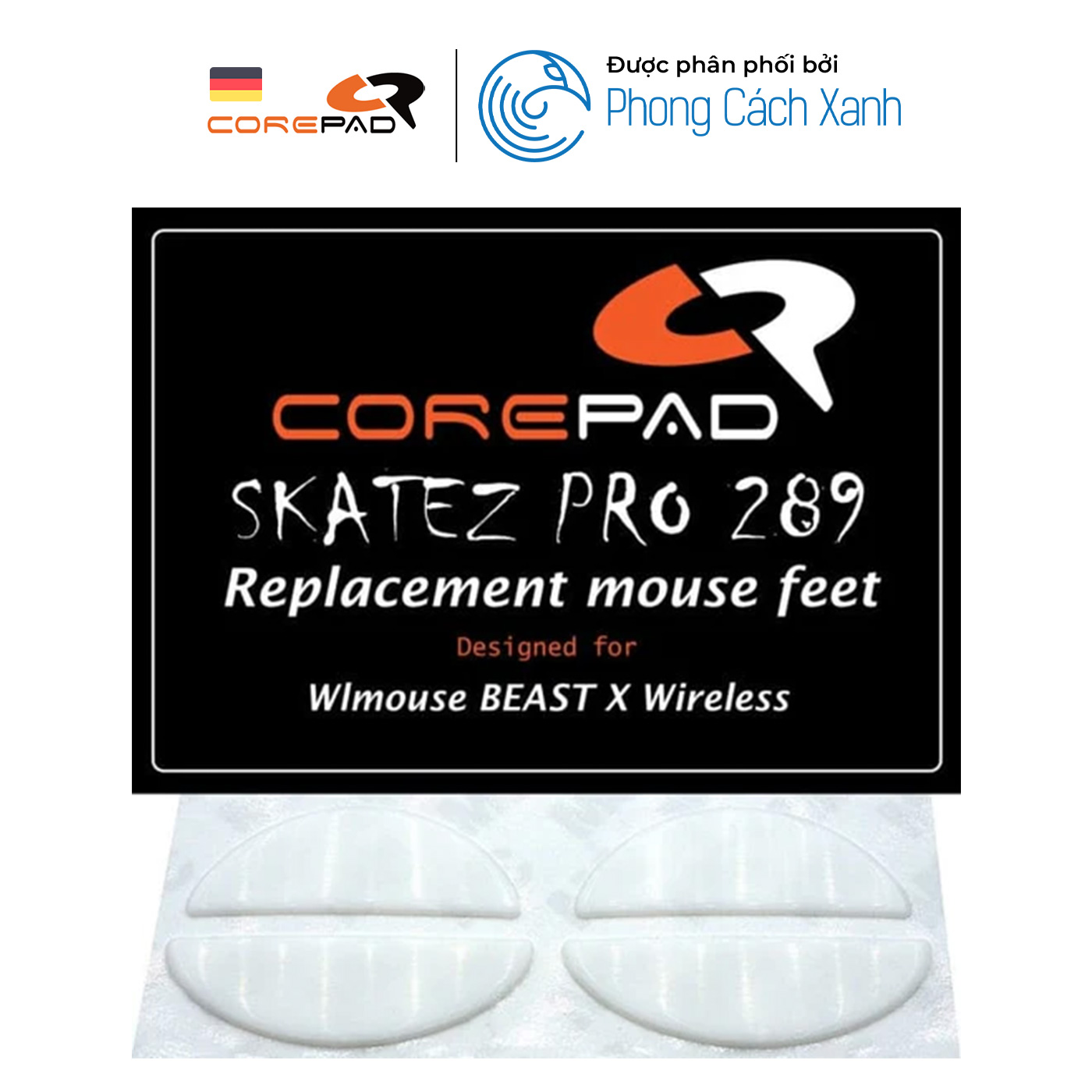 Feet chuột PTFE Corepad Skatez PRO WLmouse BEAST X Wireless (2 bộ) - Hàng Chính Hãng