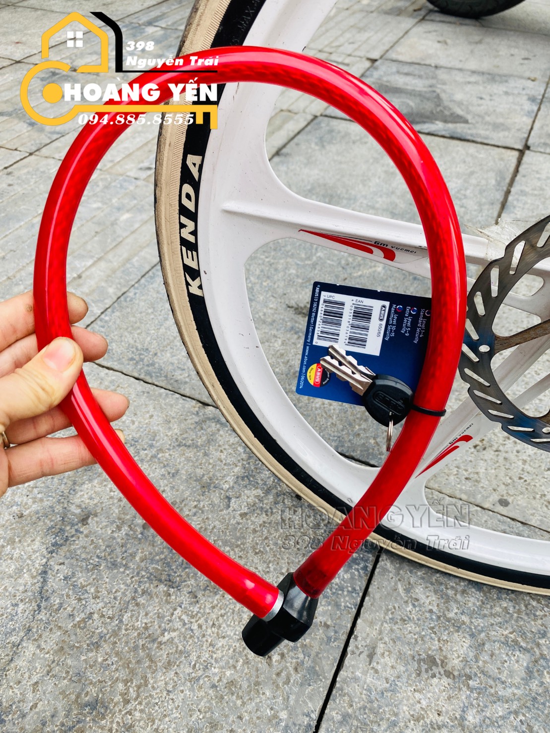 Khóa dây xe đạp ABUS 650/55, khóa xe đạp, khóa dây cửa cổng