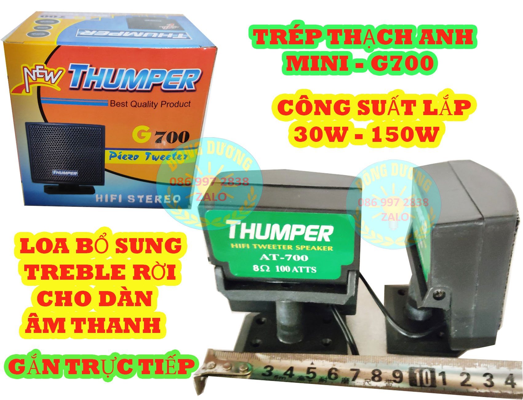 LOA TRÉP THẠCH ANH MINI G700 - GIÁ 1 CẶP -  HÀNG CHÍNH HÃNG