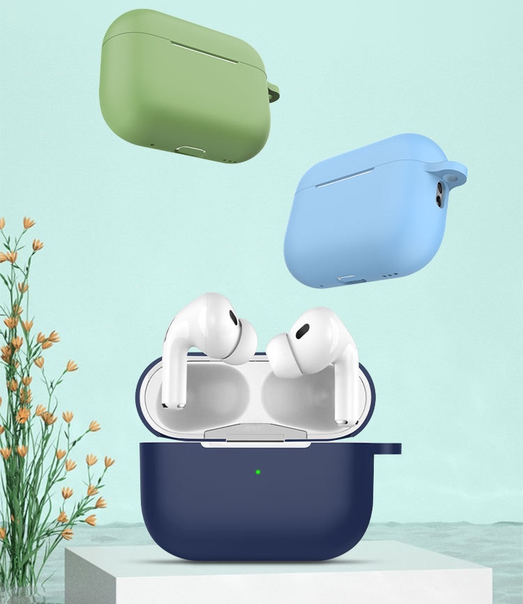 Bao Case Ốp Dành Cho Tai Nghe Airpods Pro 2 Kai Liquid Silicon Color Kèm Móc Treo_ Hàng Chính Hãng