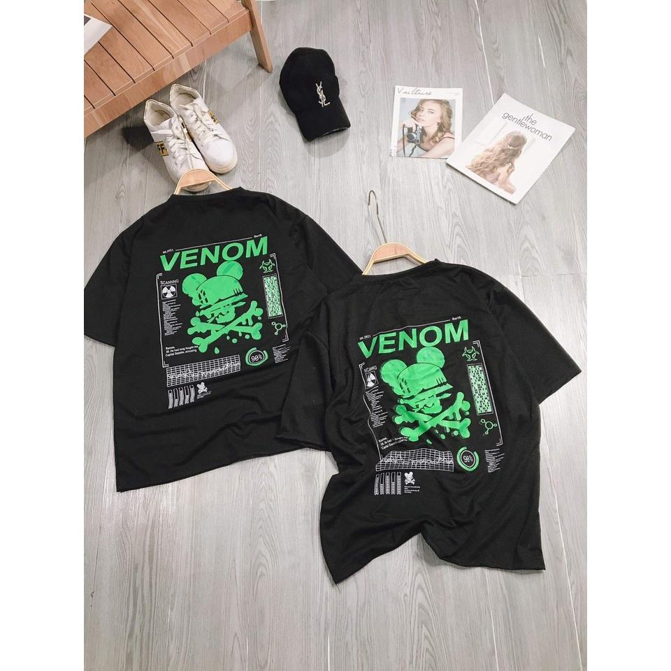 Áo Phông Đen Venom Nam Nữ Cộc Tay Dáng Rộng