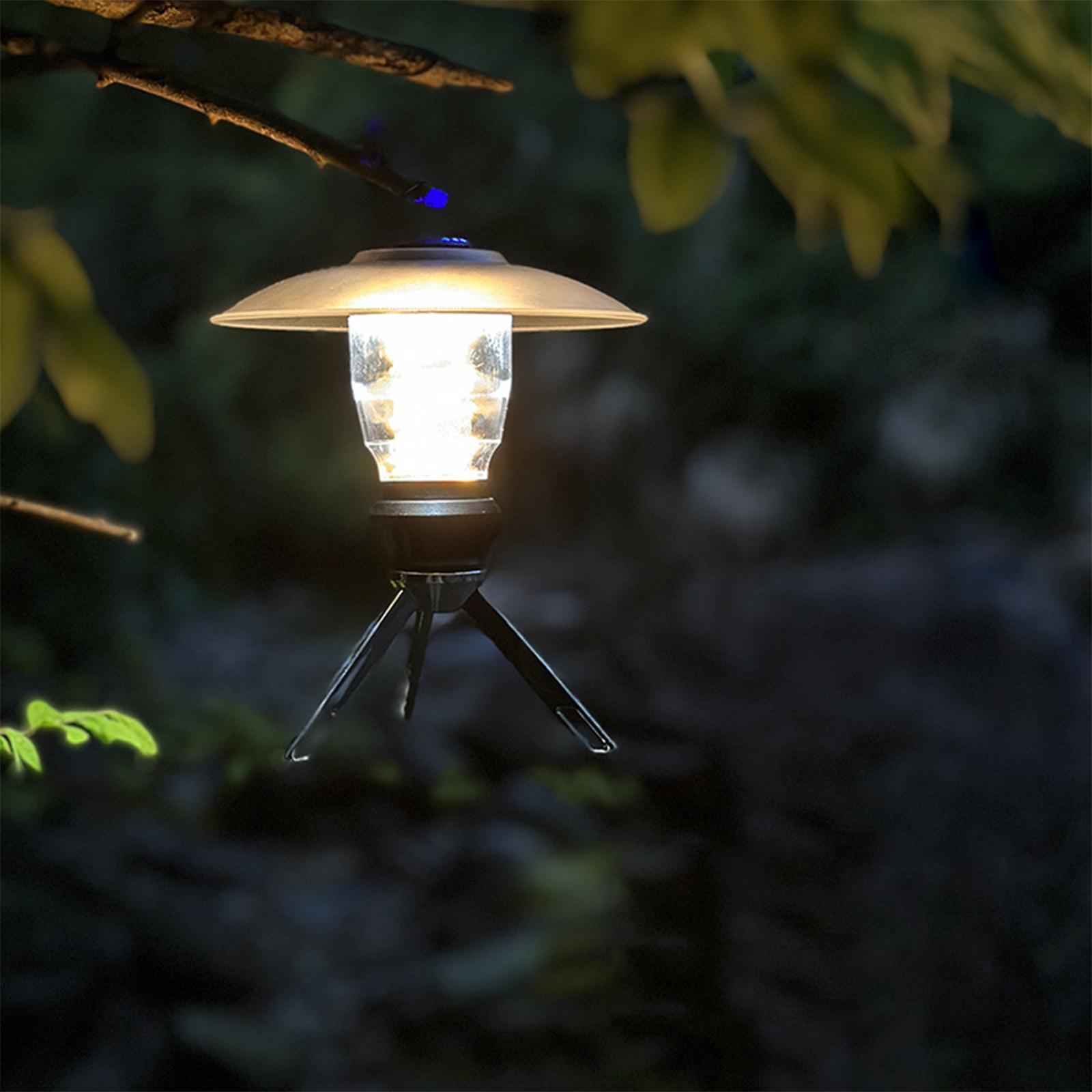 Camping Lantern with Tripod Dimmable Rechargeable LED Camping Tent Light