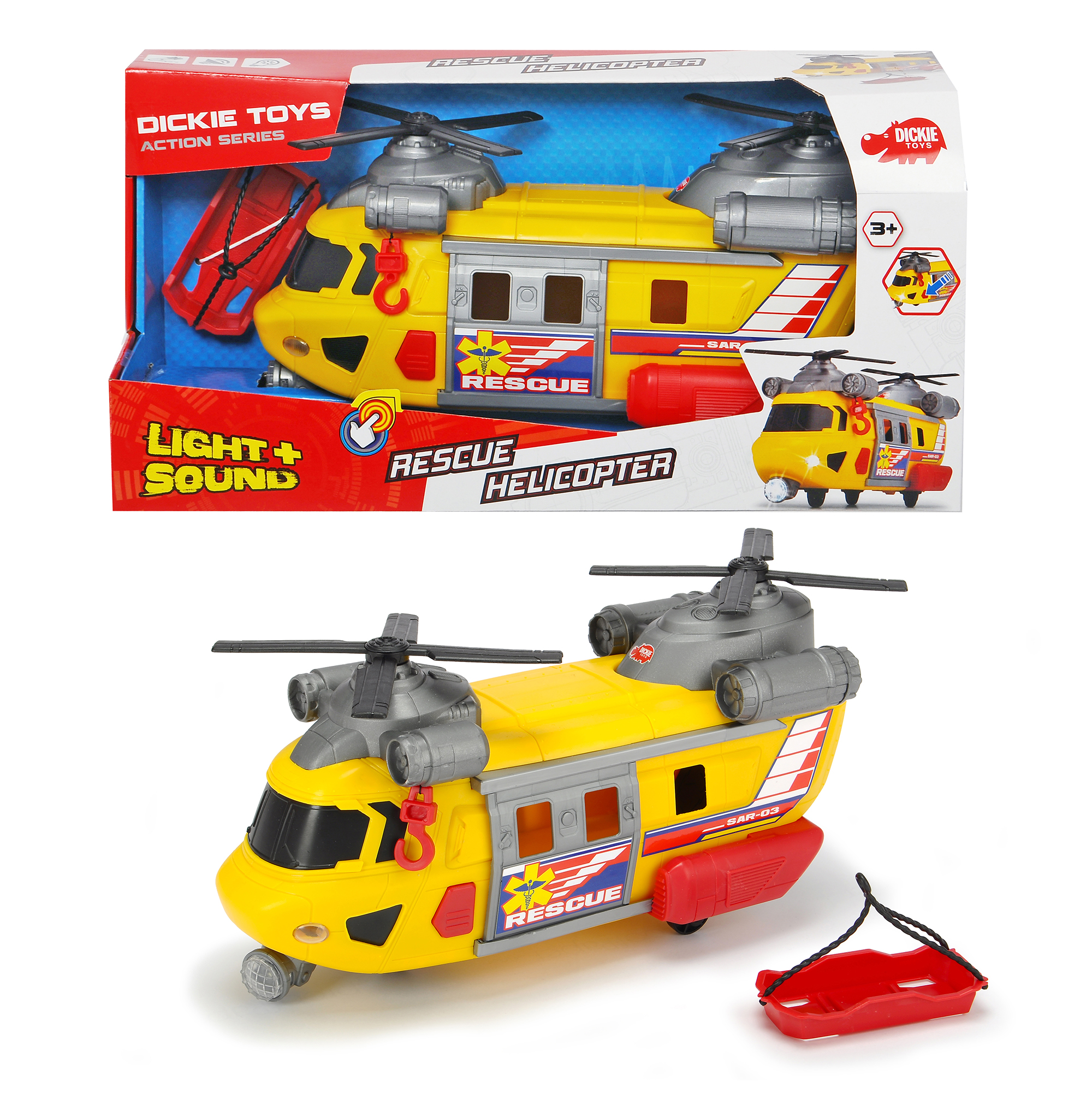 Đồ Chơi Trực Thăng Cứu Hộ Lớn Dickie Toys Rescue Helicopter (30 cm)