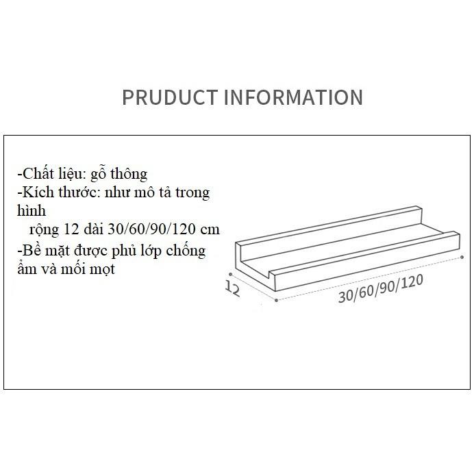 Kệ Gỗ Thông Treo Tường Chống Ẩm Mối Mọt