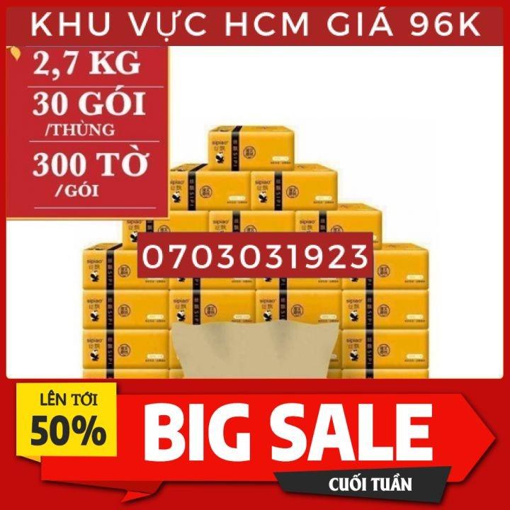 Giấy gấu trúc 30 gói loại 1, Thùng giấy sipao 30 gói, 30 gói giấy ăn gấu trúc, khăn giấy gấu trúc