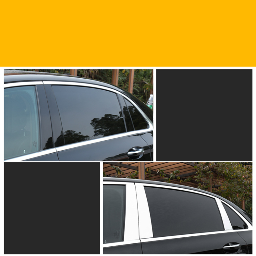HÀNG NHẬP KHẨU - Bộ 6 thanh nẹp cột B và C cánh cửa xe ô tô Mercedes E200 và E300